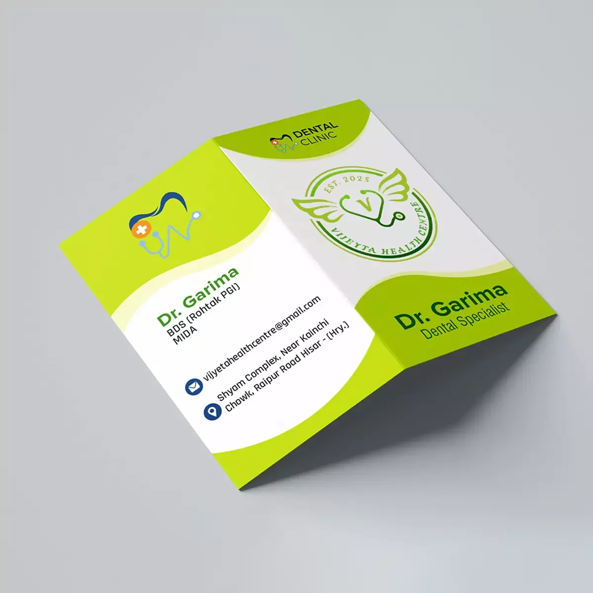 Lamination Folded Visiting Cards