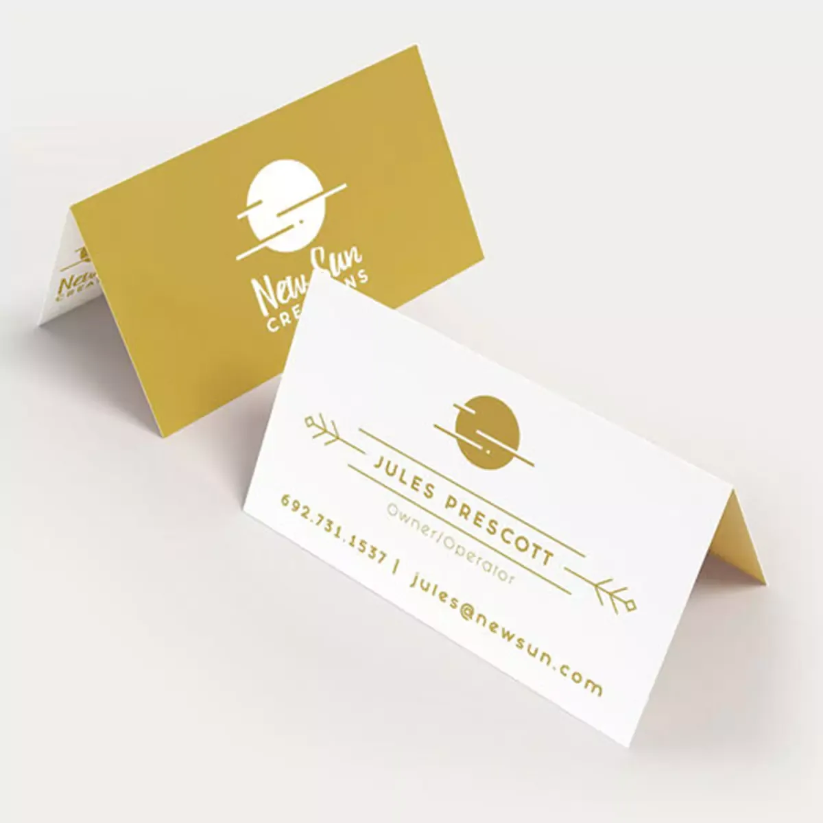 Non Tearable Folded Visiting Card
