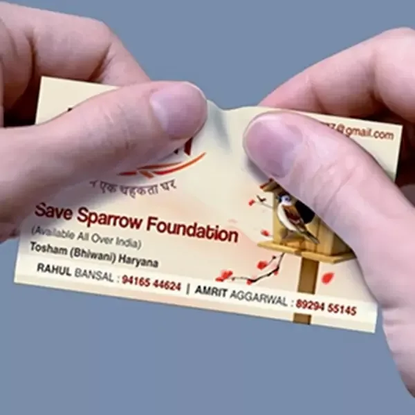 Glossy Non Tearable Visiting Cards
