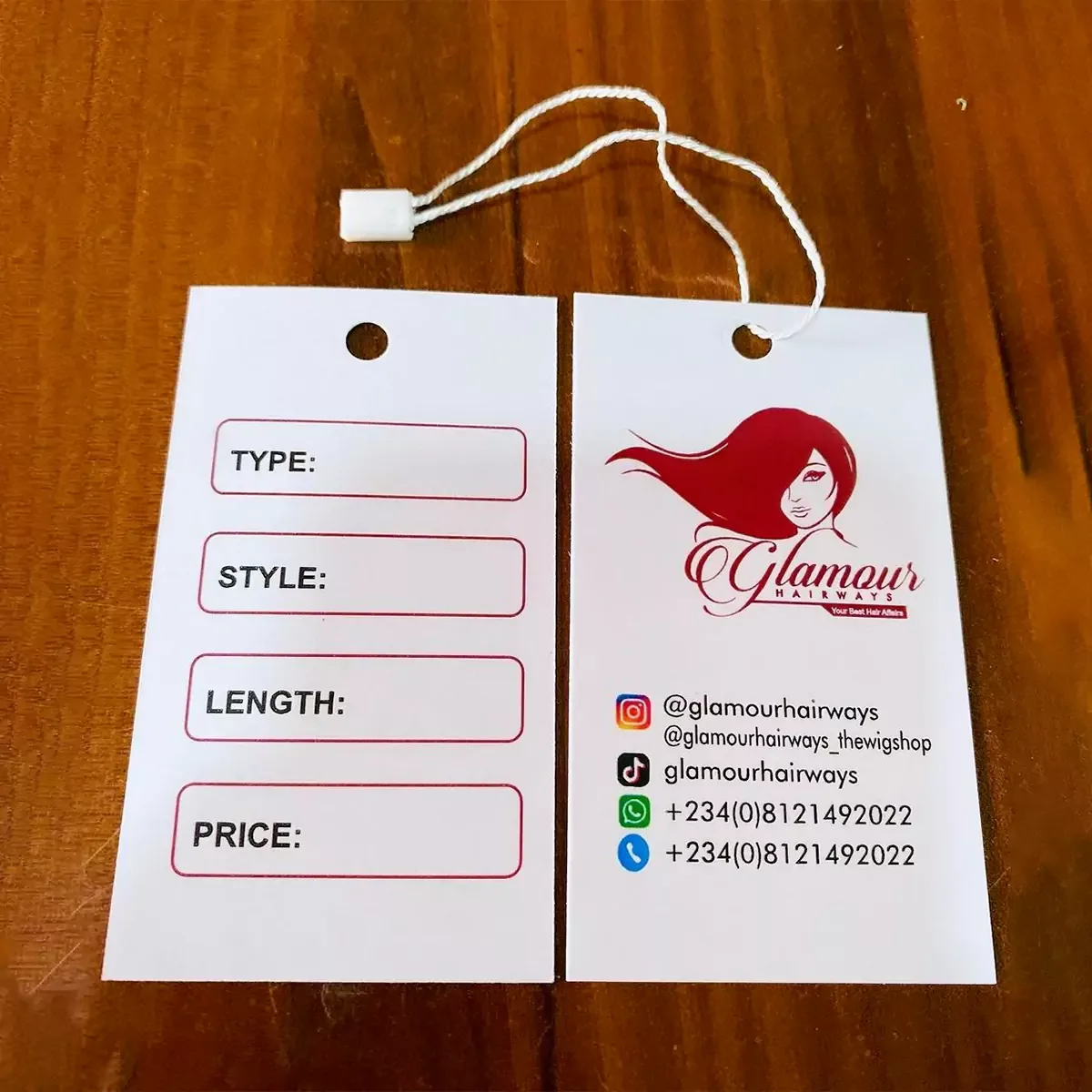 Matte UV Paper Tags Printing